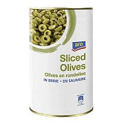 aro Оливки зеленые резаные зеленые, 4.25л