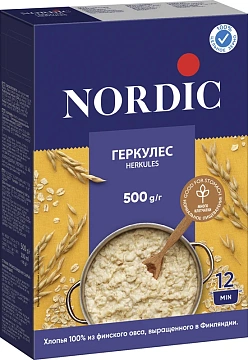 Хлопья Nordic Финский геркулес, 500г