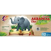 Краски акварельн. Луч Zoo(Мини) 12цв карт уп б/кисти