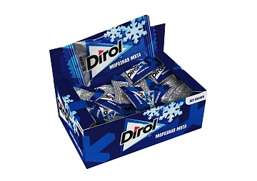 Резинка жевательная Dirol Морозная мята, 272г