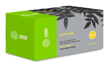 Картридж лазерный Cactus CS-PH7100Y желтый