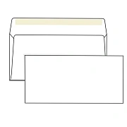 Конверты Е65 (110х220 мм), клей, 80 г/м2, КОМПЛЕКТ 1000 шт., 00075