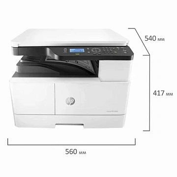 МФУ лазерное HP LaserJet M438n '3 в 1', А3, 22 стр./мин., 50000 стр./мес., сетевая карта, 8AF43A