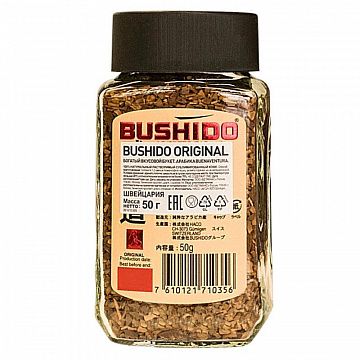 Кофе BUSHIDO Original растворимый,50г стекло