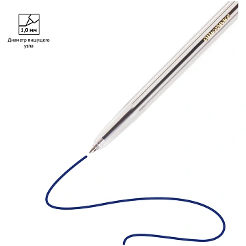 Набор шариковых ручек OfficeSpace 6шт., 06цв., 1,0мм, европодвес