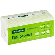 Полотенца бумажные лист. OfficeClean Professional(V-сл), 2-слойные, 200л/пач., 21*21,6см, белые, sof