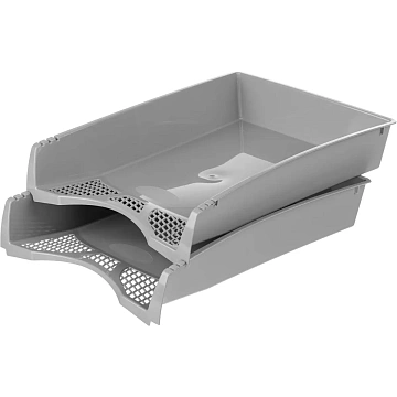Набор лотков настольный пластиковый Attache сер