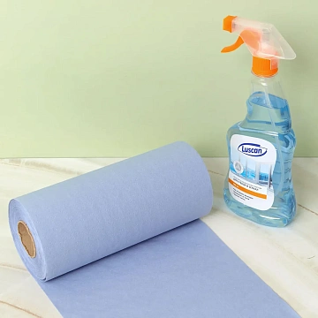 Бумага протирочная Luscan Prof 2сл 200лx1рул/уп 52м голубая