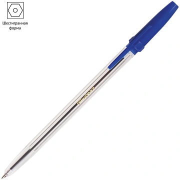 Набор шариковых ручек OfficeSpace 6шт., 06цв., 1,0мм, европодвес