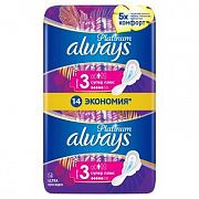 Прокладки Always Ultra Platinum Super Plus Single ультратонкие, 14шт