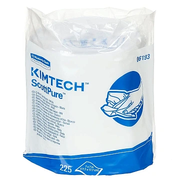 Протирочный материал Kimberly-Clark Kimitech, 61930, в рулоне с центральной вытяжкой, в тубе, 225 листов, белый