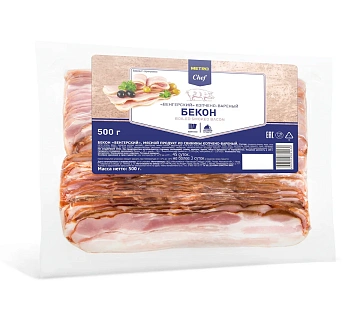 METRO Chef Бекон копчено-вареный, 500г