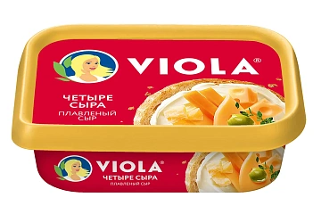 Сыр плавленый Viola 4 сыра 50%, 200г
