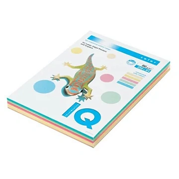 Бумага IQ 'Color Pastell Mixed Packs' А4, 80г/м2, 250л. (5 цветов)