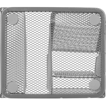 Подставка-органайзер Attache 4отд канцел/писем 130х150х73мм метал сет сереб