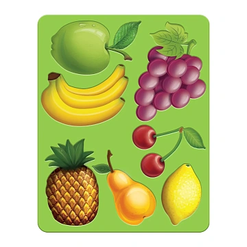 Трафарет-раскраска СТАММ 'Фрукты', пакет, европодвес