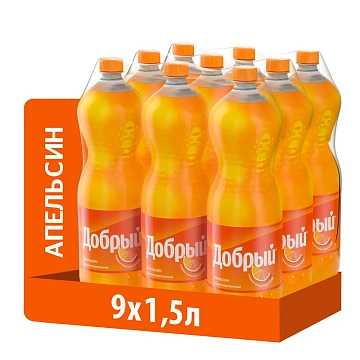 Напиток Добрый Апельсин газированный, 1.5л