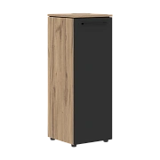 Шкаф колонка с глухой средней дверью MMC 42.1 Антрацит/Дуб Денвер светлый 429х423х1188 MORRIS TREND