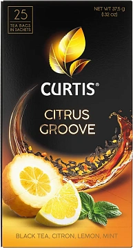 Чай Curtis Citrus Goove, черный, 25 пакетиков