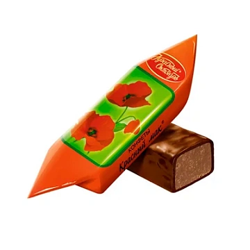 Конфеты Красный Октябрь Красный Мак, глазированные, 1кг