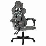 Кресло компьютерное BRABIX 'Shooter GM-123', 2 подушки, ткань, серое, 533192
