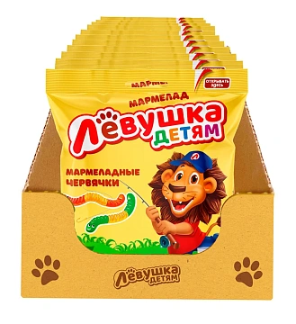 Мармелад жевательный Славянка Левушка детям Червячки, 70г