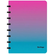 Бизнес-тетрадь А5+, 80л., Berlingo 'Radiance', клетка, на кольцах, с возм. замены блока, 80г/м2, пла