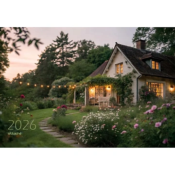 Календарь настенный 3-х блочный 2026 Attache Премиум,Ночь пейз.,330х705,80г