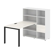 Рабочая станция EURST 1213 Ясень Траун/Черный 1790х1250х1355 EDIS