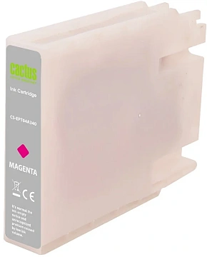 Картридж струйный Cactus CS-EPT04A340 T04A3 пурпурный (85мл) для Epson WorkForce Pro WF-C8190, WF-C8
