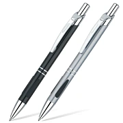 Ручка подарочная шариковая BRAUBERG 'Minister', корпус ассорти, резиновые вставки, узел 1 мм, линия письма 0,7 мм, синяя, 141437