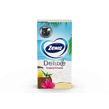 Бумажные носовые платки Zewa Deluxe, 3 слоя