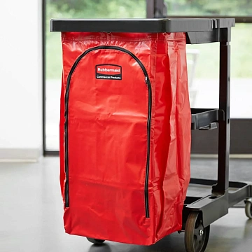 Мешок для уборочных тележек Rubbermaid 129л, красный, 1966882