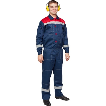 Костюм лет муж (куртка, пк) л20 син/крас 96-100/170-176 (Арсенал-СП)