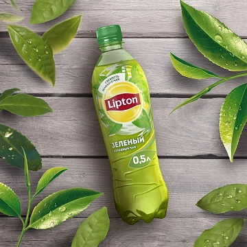 Холодный чай LIPTON зелёный, 0,5л