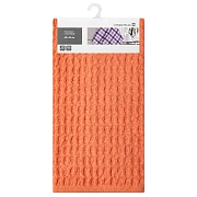 Tarrington House Полотенце вафля фактурная оранжевое плотность 330г, 40 x 60см