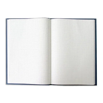 Книга учета 96 л., клетка, твердая, бумвинил, блок офсет, А4 200х290 мм, BRAUBERG, светло-синяя, 130