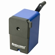 Точилка механическая BRAUBERG 'UNIVERSAL', крепление к столу, металлический механизм, чёрный/синий, 222515