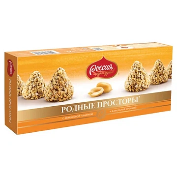 Конфеты Родные просторы с вафельной крошкой125г