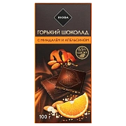 RIOBA Шоколад горький миндаль, цукаты, апельсин, 100г