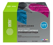 Картридж струйный Cactus CS-C8771/2/3/4/5 №177 голубой/пурпурный/желтый/светло-голубой/светло-пурпур