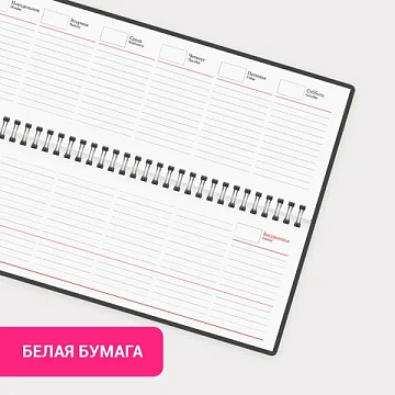 Планинг настольный недатированный (305x140 мм) BRAUBERG 'Select', балакрон, 60 л., синий, 111698