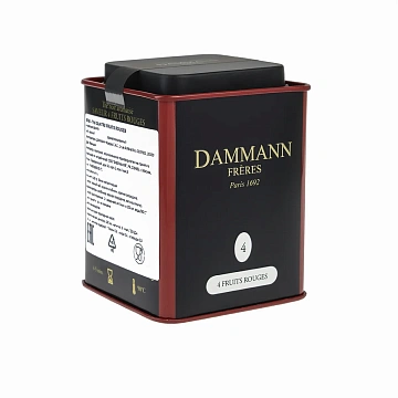 Чай Dammann Freres 4 красных фрукта черный, 100г