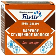 Крем-десерт Fitelle Вареное сгущенное молоко без сахара, 100г