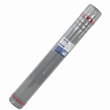Тубус для чертежей телескопический, длина 64-100 см, формат А0, диаметр 8,5 см, с ремнем, серый, BRA