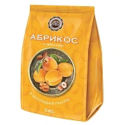 Конфеты Микаелло Абрикос, с орехами в шоколадной глазури, 240г