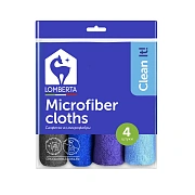 Набор салфеток Lomberta микрофибра 30 x 30см, 4шт