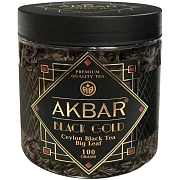 Чай Akbar Black Gold, с ароматом арбуза  грейпфрукта, 100г, ж/б