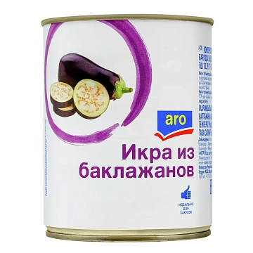 aro Икра из баклажанов стерилизованная, 360г