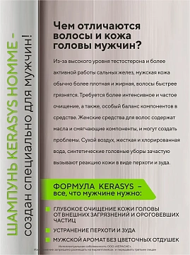 Шампунь Kerasys лечение кожи головы для мужчин, 550мл